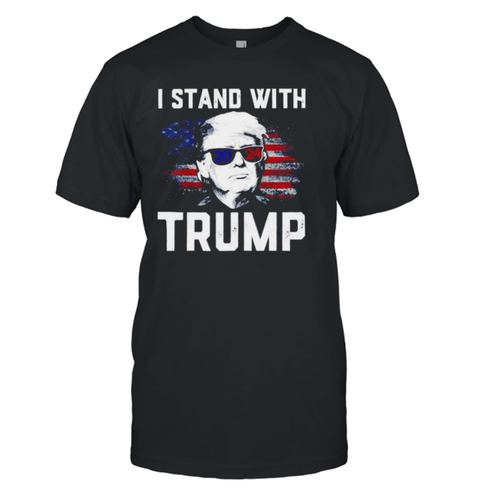 i stand with Trump 2024 sunglasses shirt