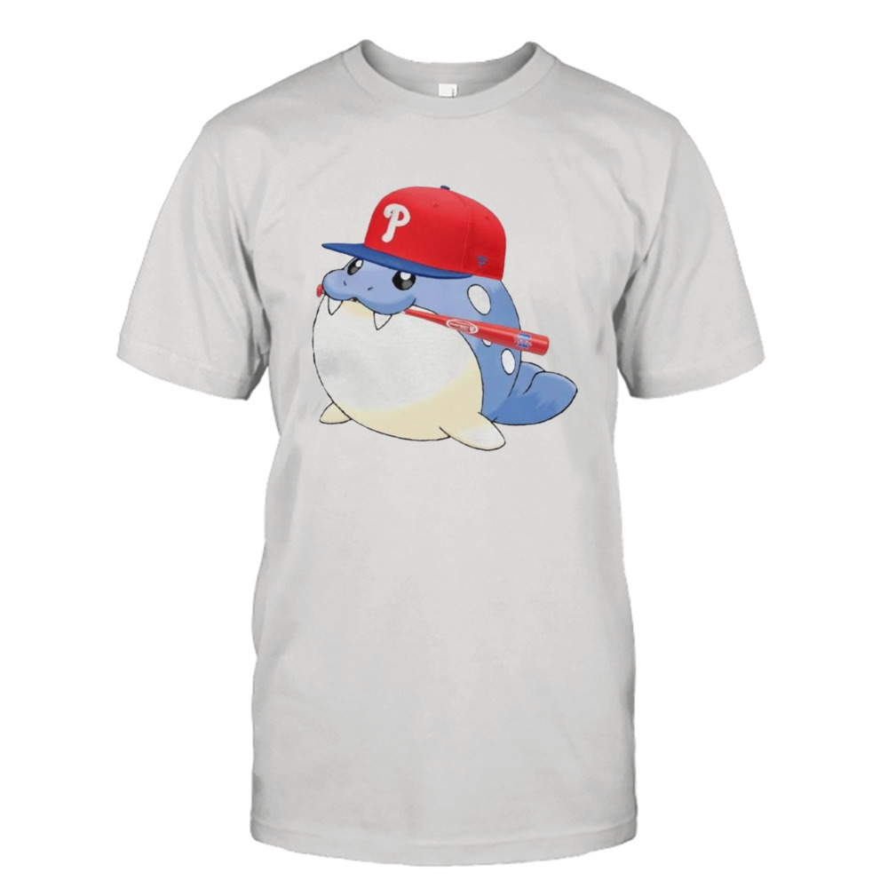 pokemon Spheal Philadelphia Phillies baseball shirt