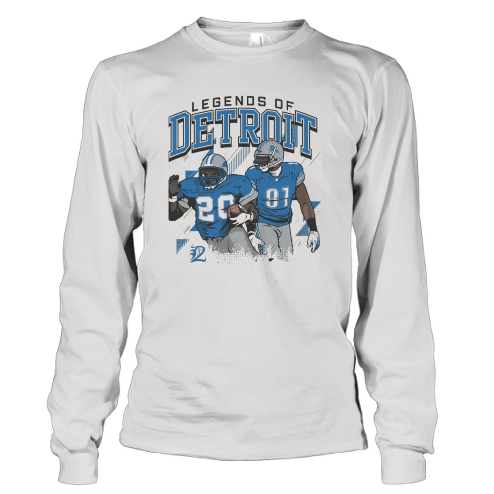 Calvin Johnson And Barry Sanders Legends Of Detroit Lions Shirt