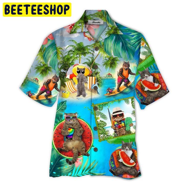 Cat Trending Hawaiian Shirt-1