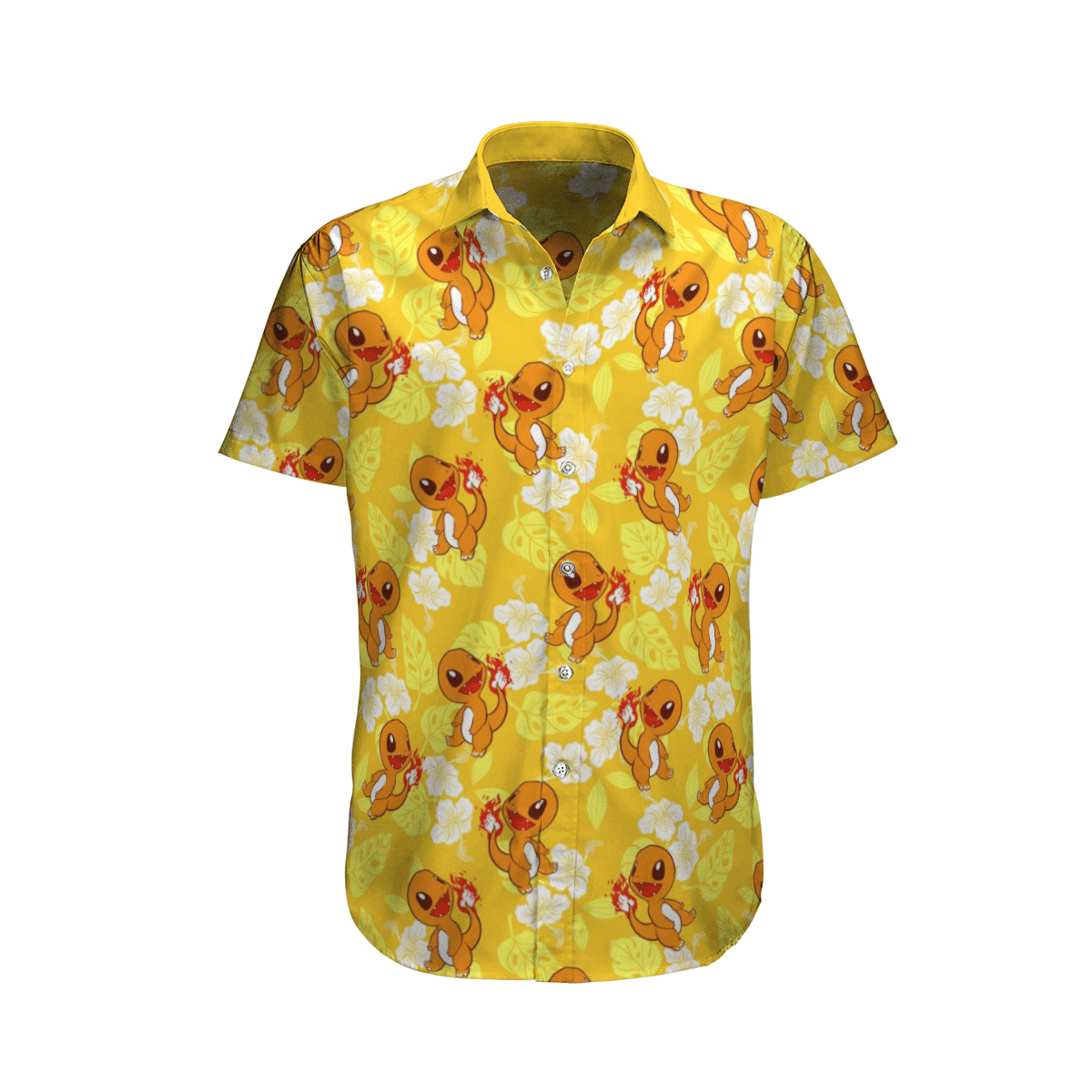 Charmander Tropical Beach Pokemon Hawaiian Shirt