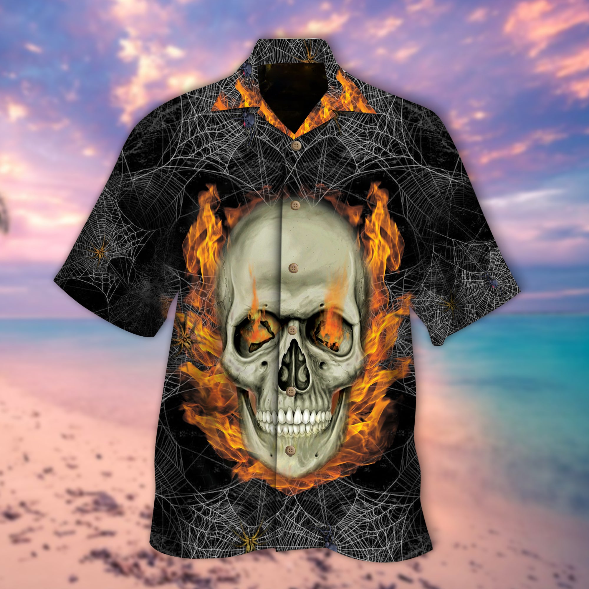 Check Out Buy Skull Hawaiian Shirt