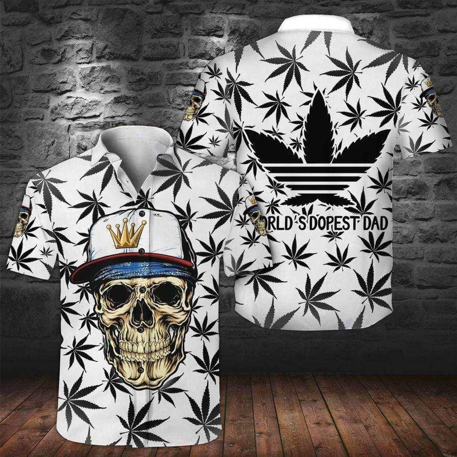 Check Out This Awesome Hawaiian Aloha Shirts Skull Weed Worlds