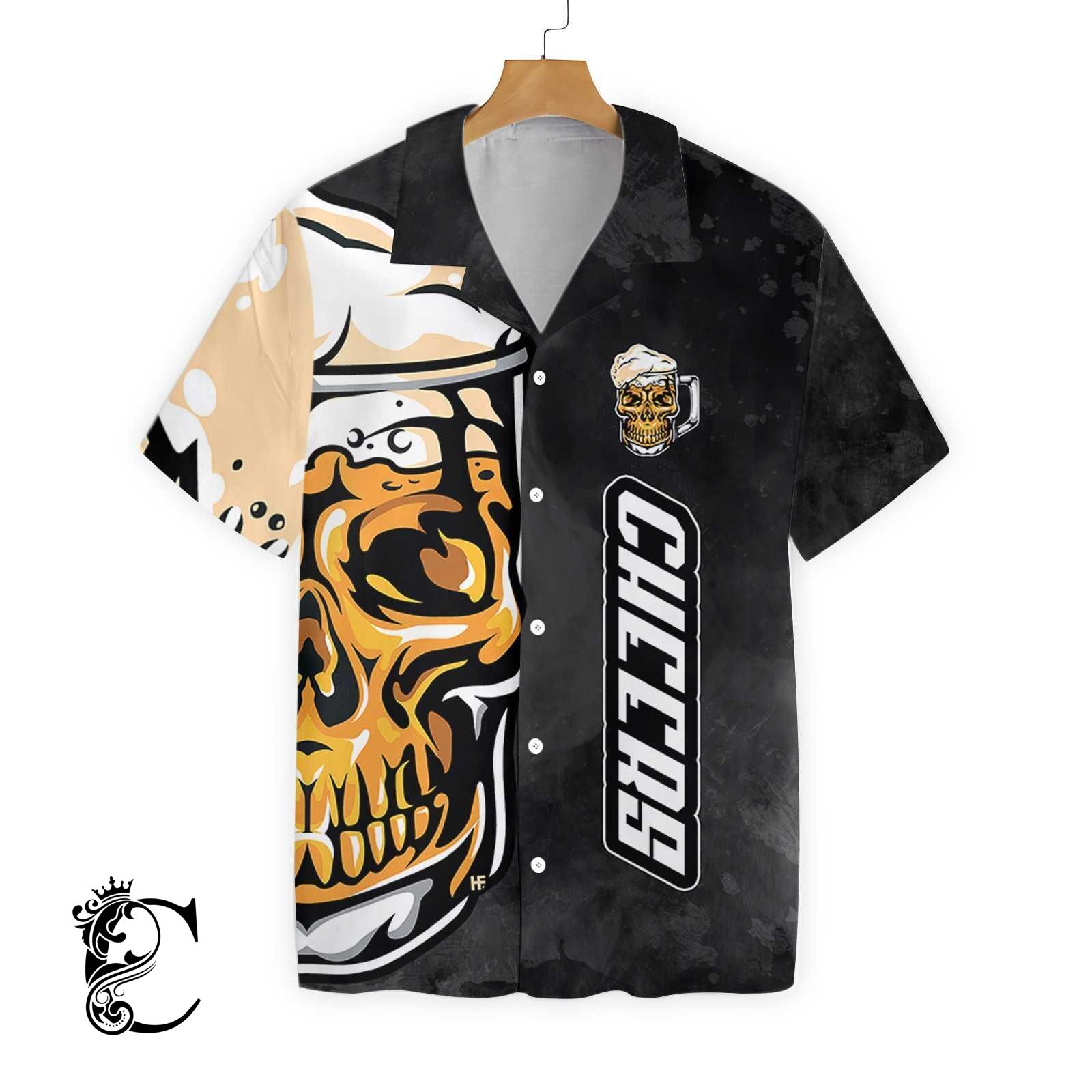 Cheers Skull Ez16 1003 Hawaiian Shirt-1