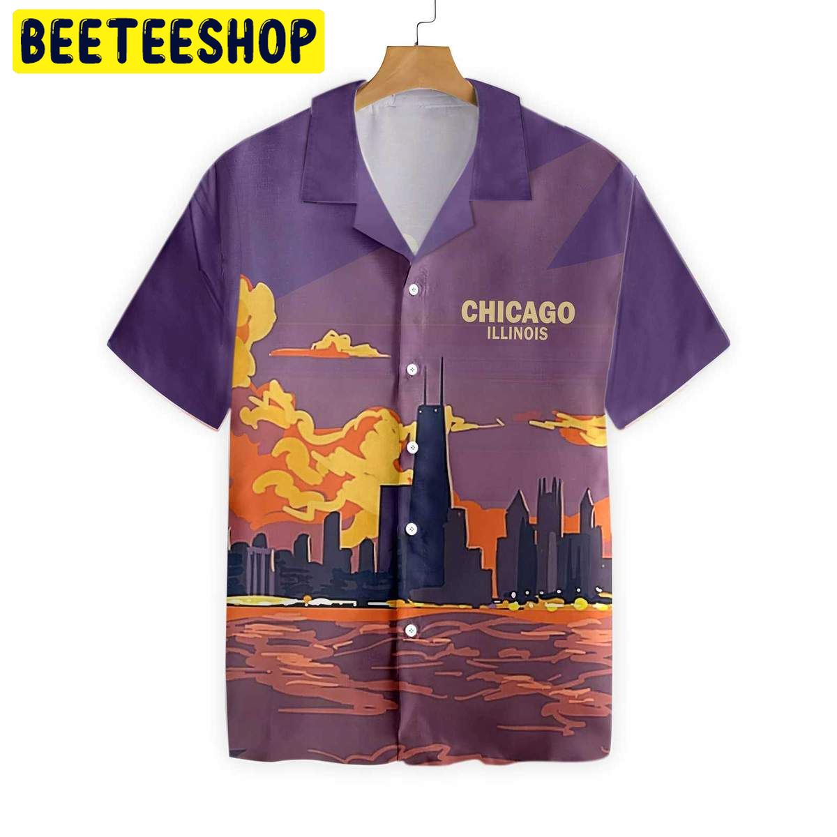 Chicago Illinois Trending Hawaiian Shirt-1