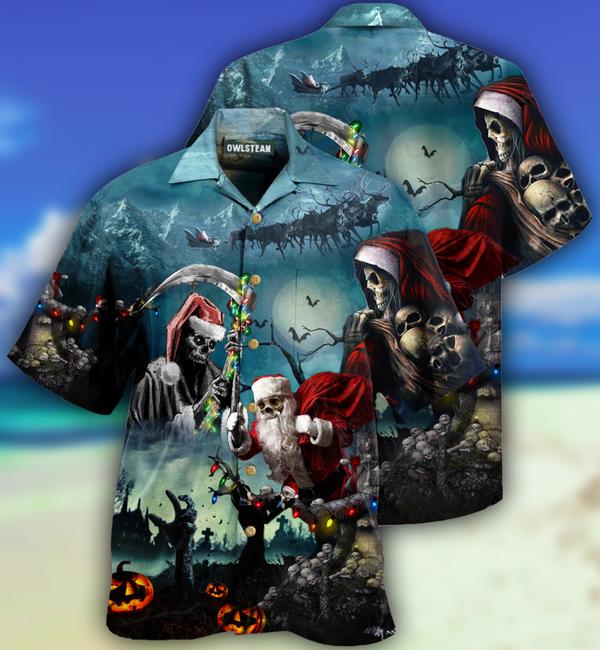 Chistmas Santa Claus Skull Limited – Hawaiian Shirt