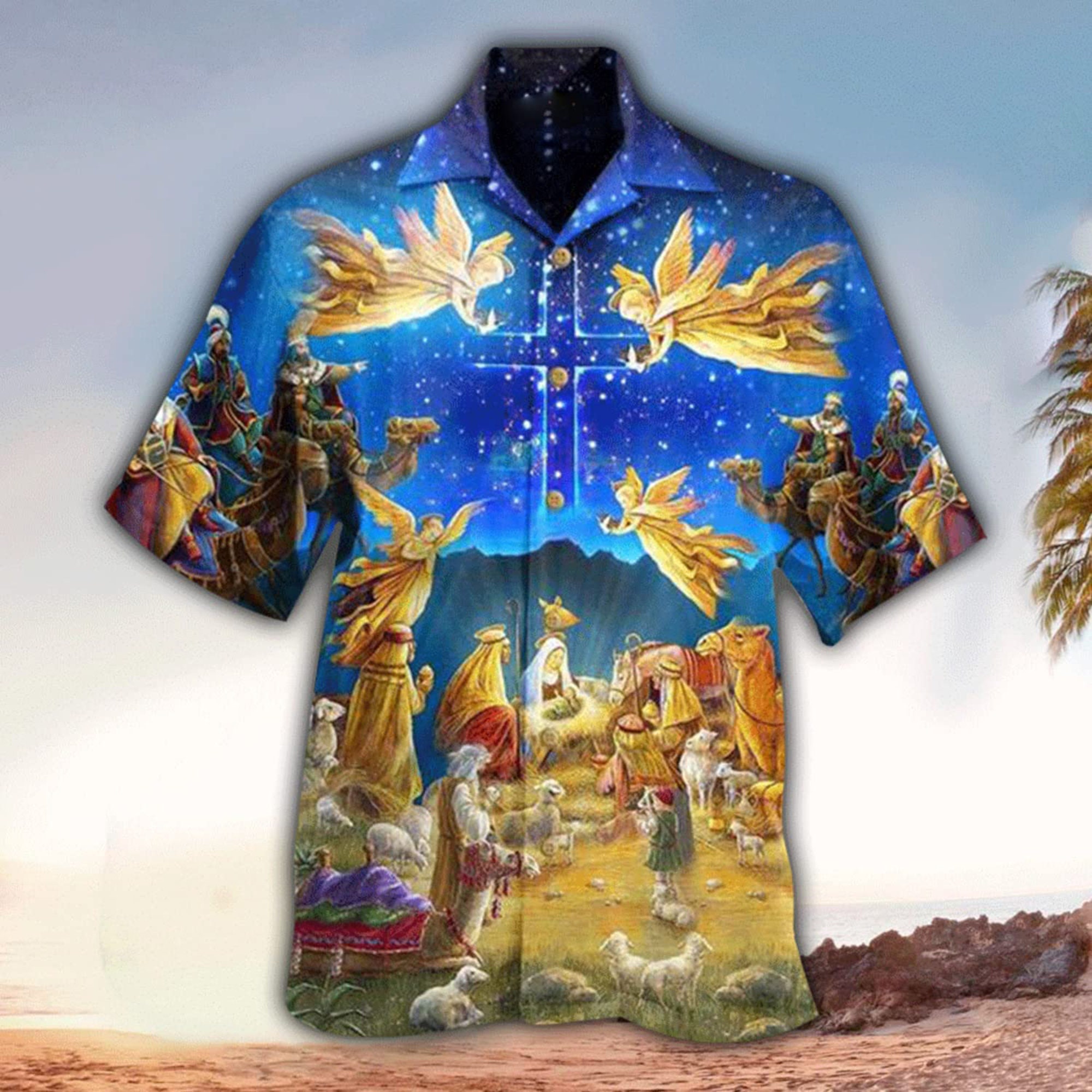 Christian Jesus Faith Cross Hawaiian Shirt