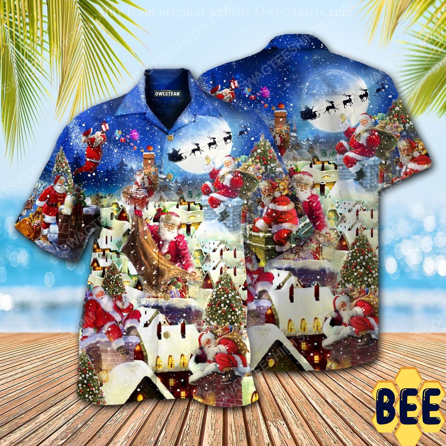 Christmas Holiday Santa Claus Can Deliver Presents Trending Hawaiian Shirt-1