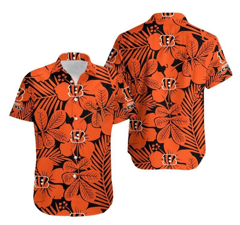 Cincinnati Bengals Flower Hawaiian Shirt For Fans-1