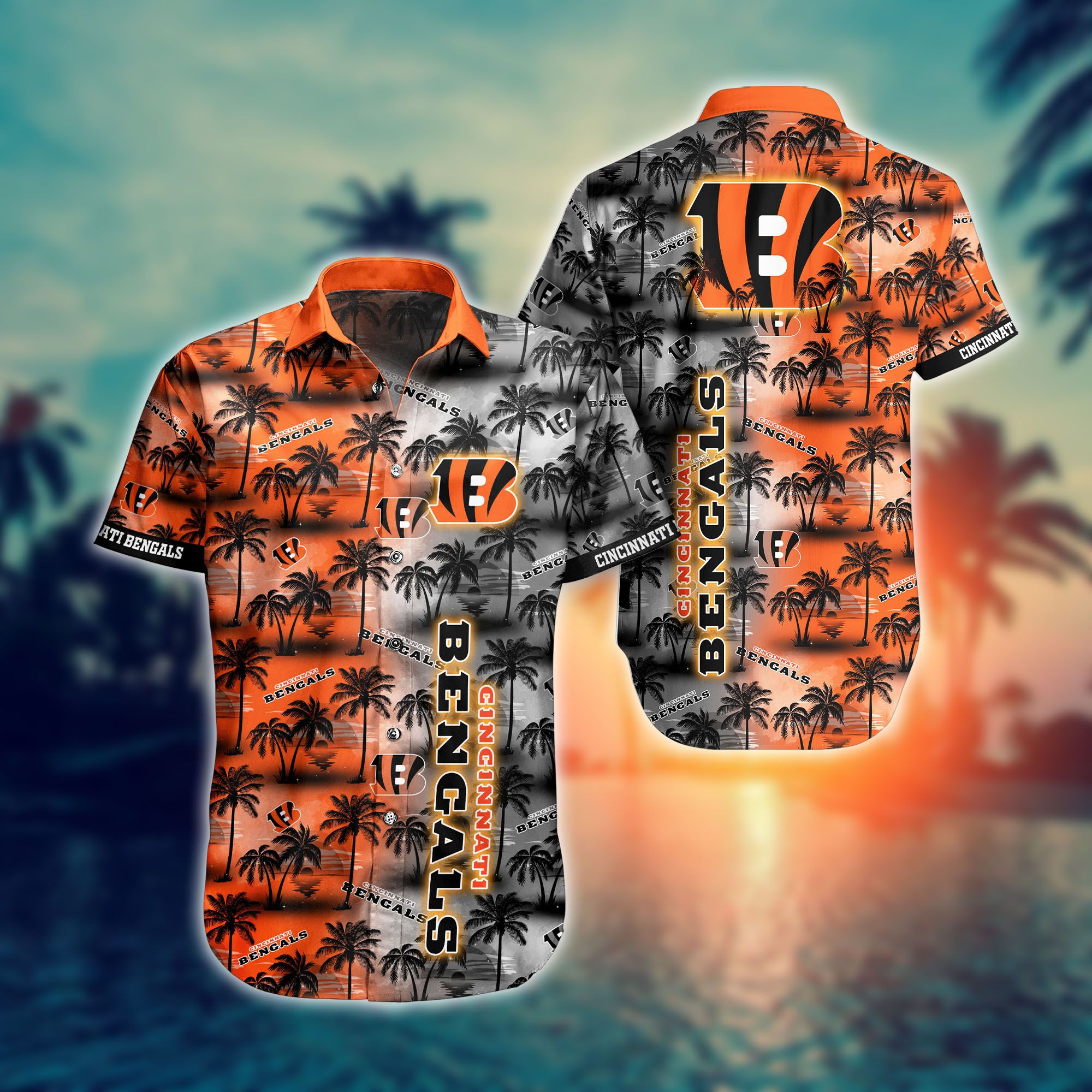 Cincinnati Bengals Nfl Hawaii Full 3d Shirts For Fans-1