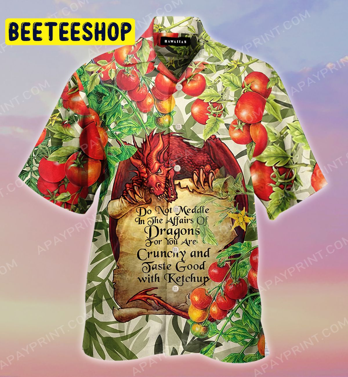 Color Fantasy Dragon Summer Trending Hawaiian Shirt-1