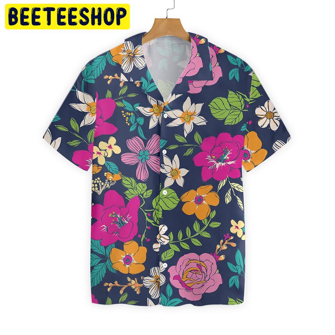 Color Floral Flower Trending Hawaiian Shirt-1