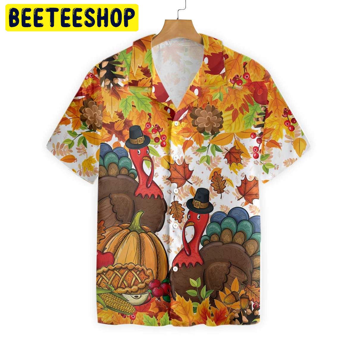 Colorful Festive Thanksgiving Trending Hawaiian Shirt-1