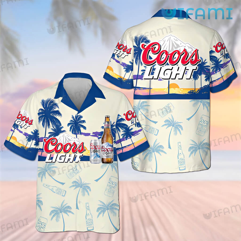 Coors Light Hawaiian Shirt Tropical Beach Gift For Beer Lovers