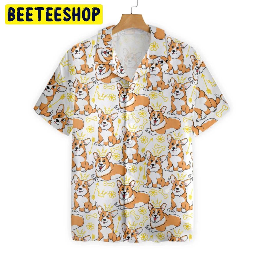 Corgi Pembroke Trending Hawaiian Shirt-1