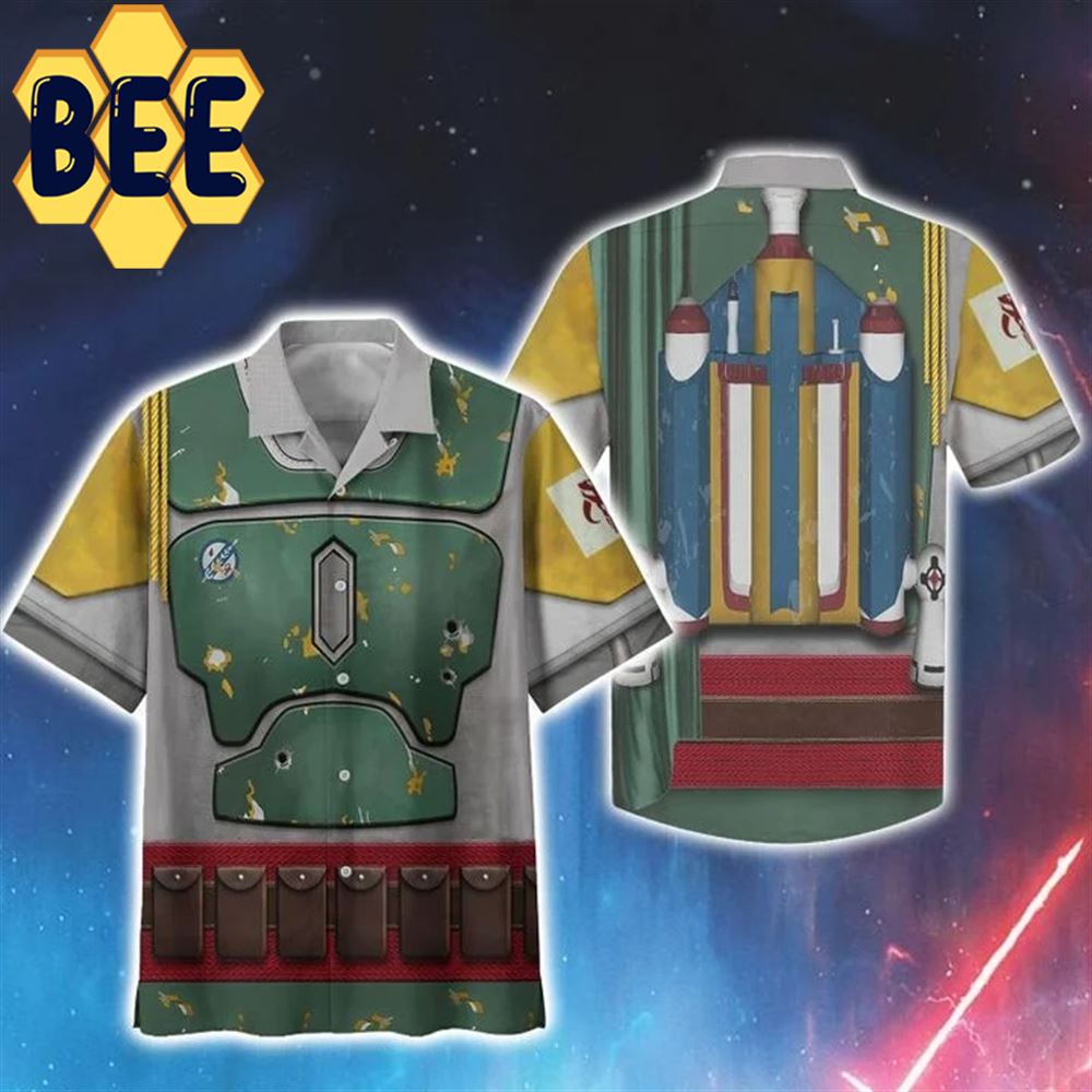 Cosplay Boba Fett Sw Movie Halloween Hawaiian Shirt-1