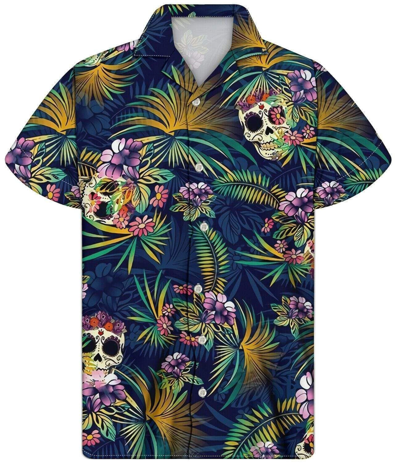 Cover Your Body With Amazing Hawaiian Tropical Skull Shirts