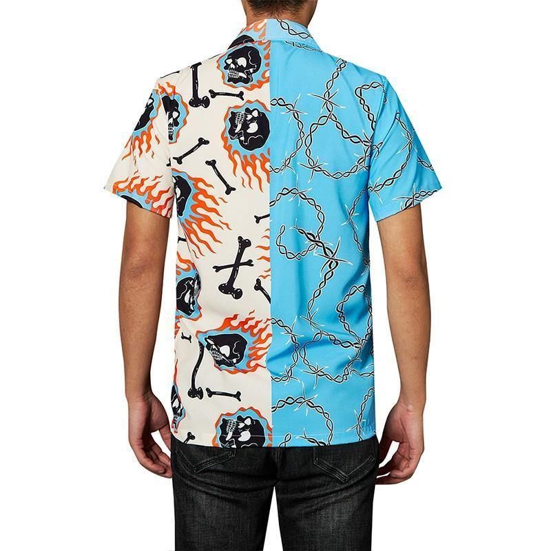 Cover Your Body With Amazing Mens Hawaiian Shirts Skull