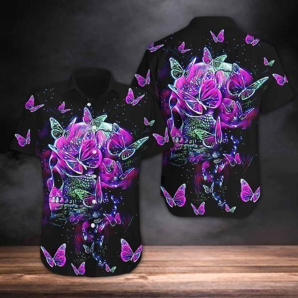 Cover Your Body With Amazing Skull Purple Hawaiian Shirt