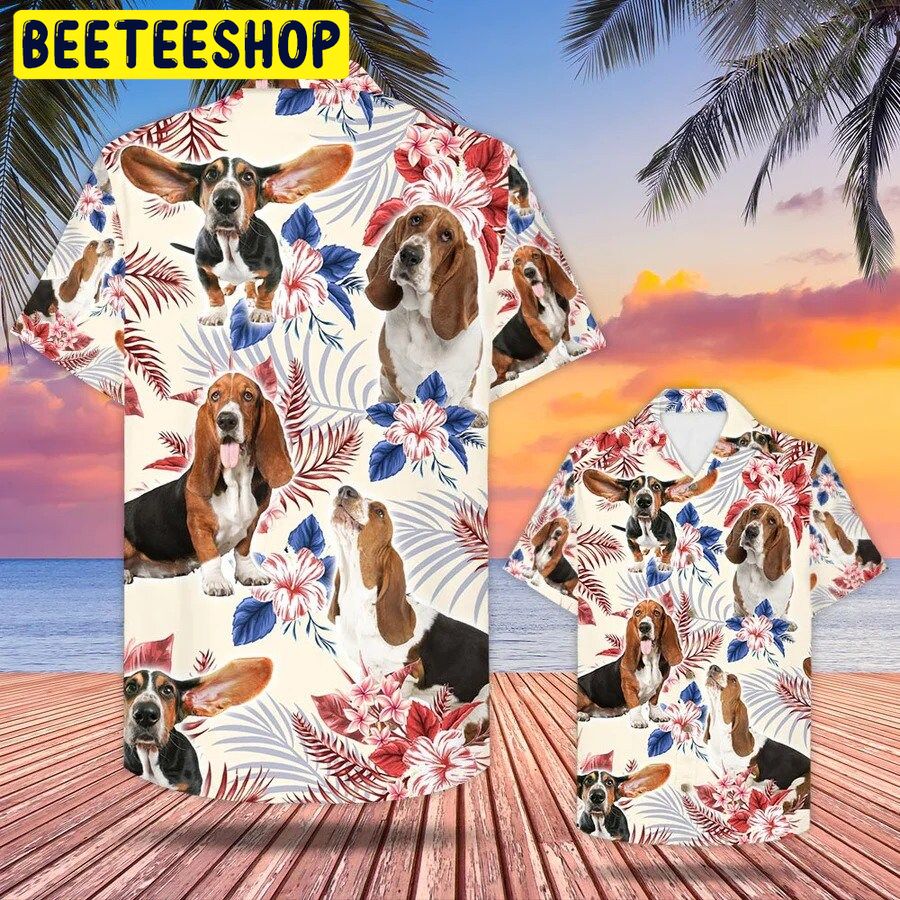 Cow Tropical Vintage American Flag Trending Hawaiian Shirt-1