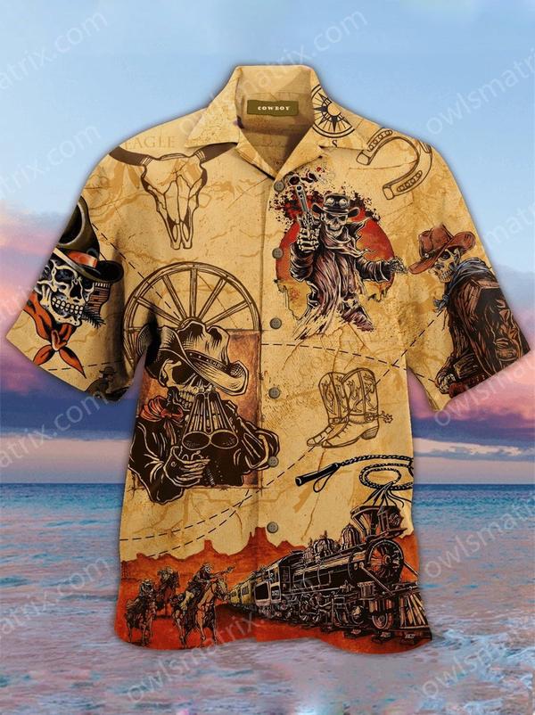 Cowboy Skull Love Life Limited – Hawaiian Shirt Hawaiian Shirt