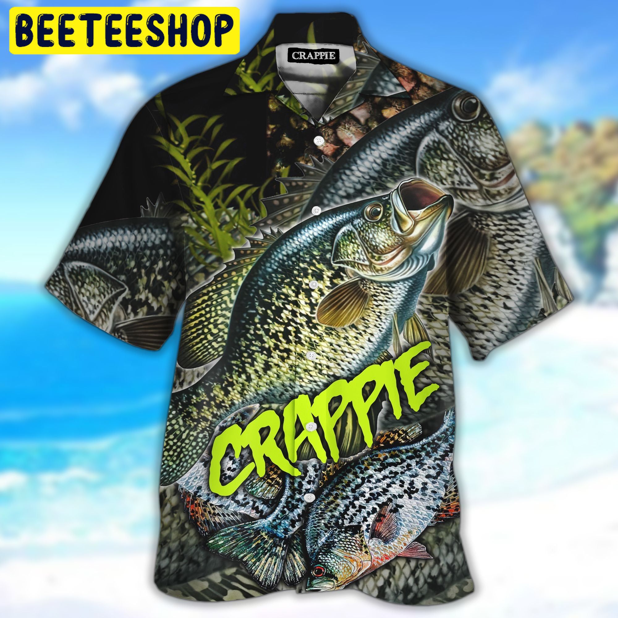 Crappie Fishing On Skin 3d All Over Printed Trending Hawaiian Shirt-1