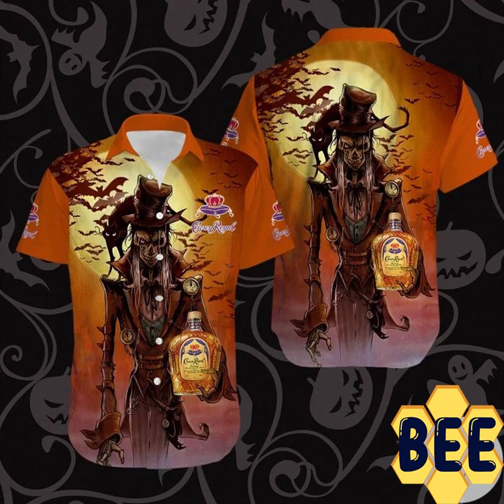 Crown Royal Creepy Halloween Hawaiian Shirt-1