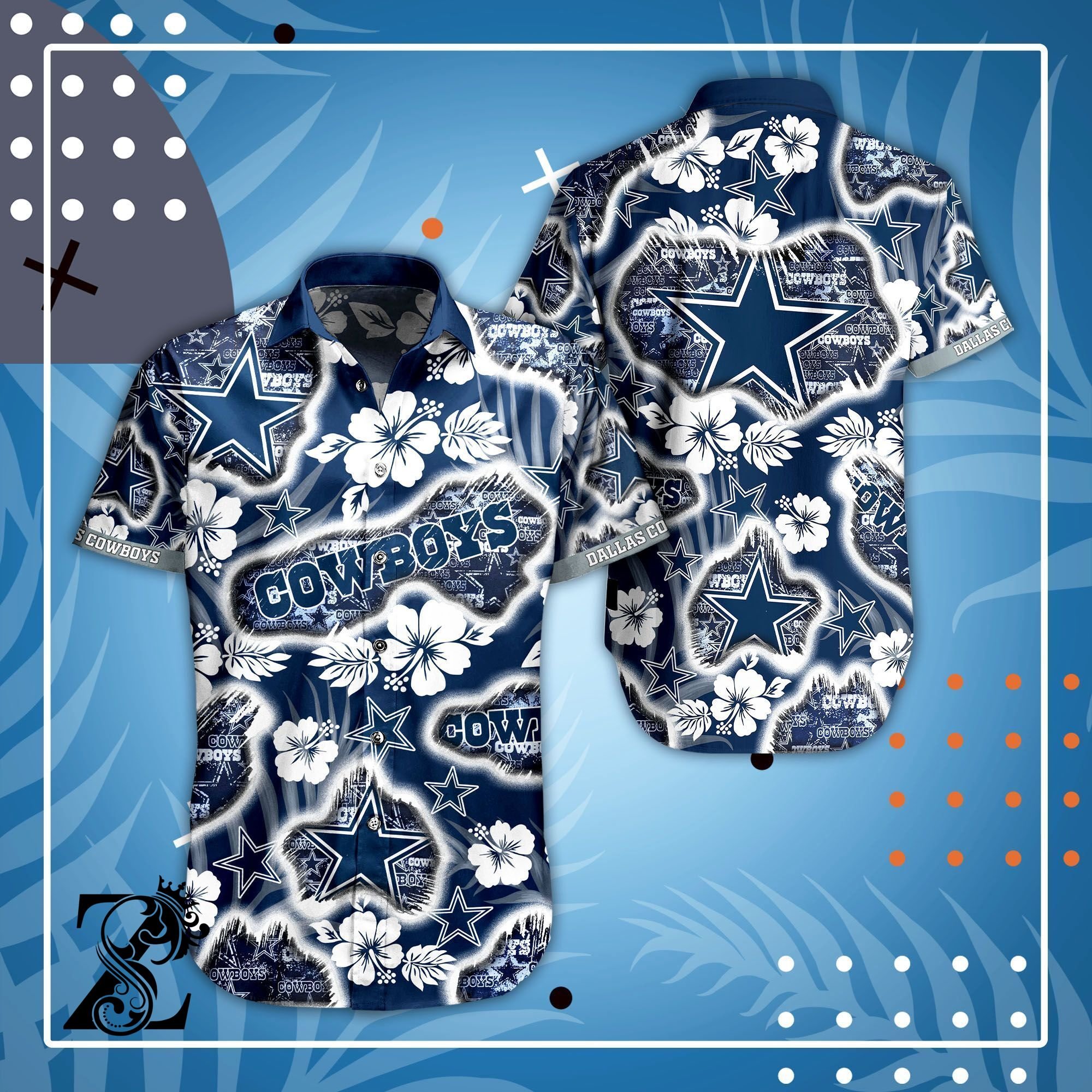 Dallas Cowboys Hawaiian Shirt For Fans 01-1