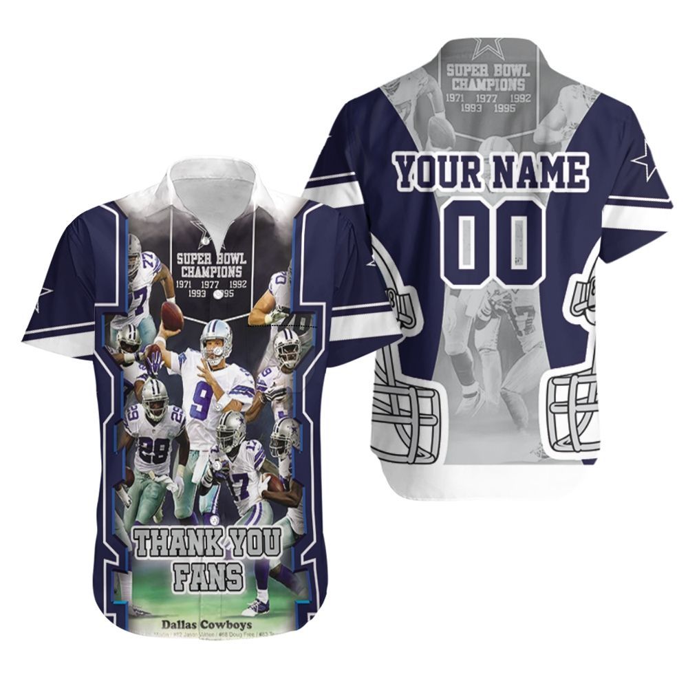 Dallas Cowboys Thank You Fans Nfc East Division Super Bowl 2021 Hawaiian Shirt For Fans-1