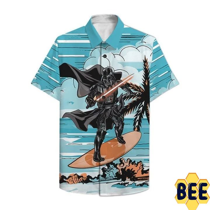 Darth Vader Surfing Trending Hawaiian Shirt-1