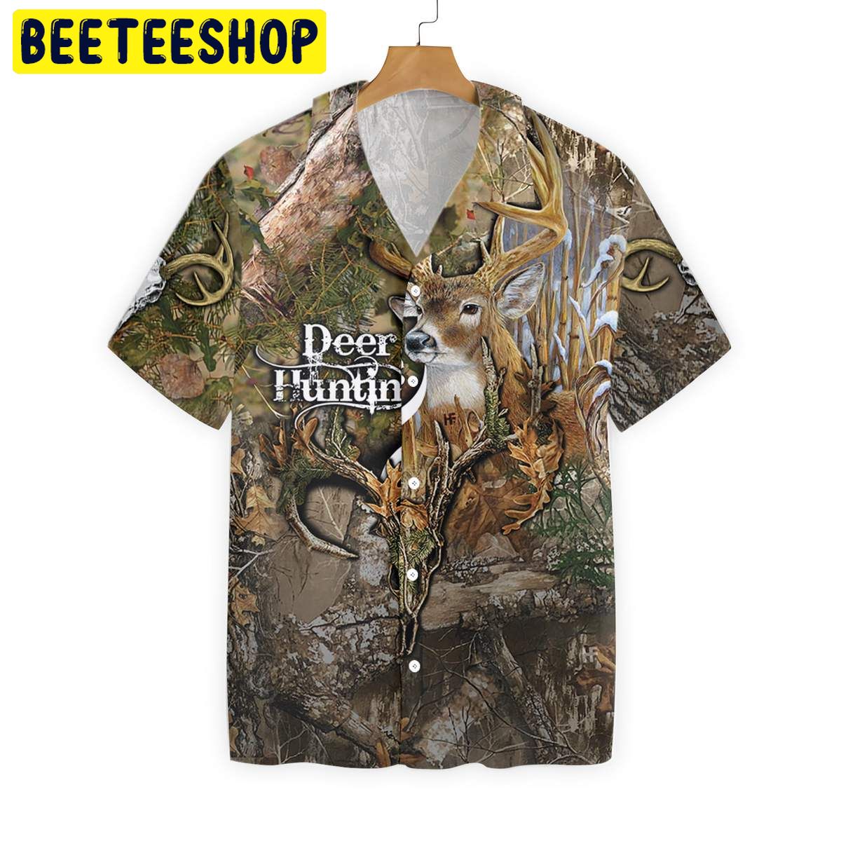 Deer Hunting The Forest Trending Hawaiian Shirt-1