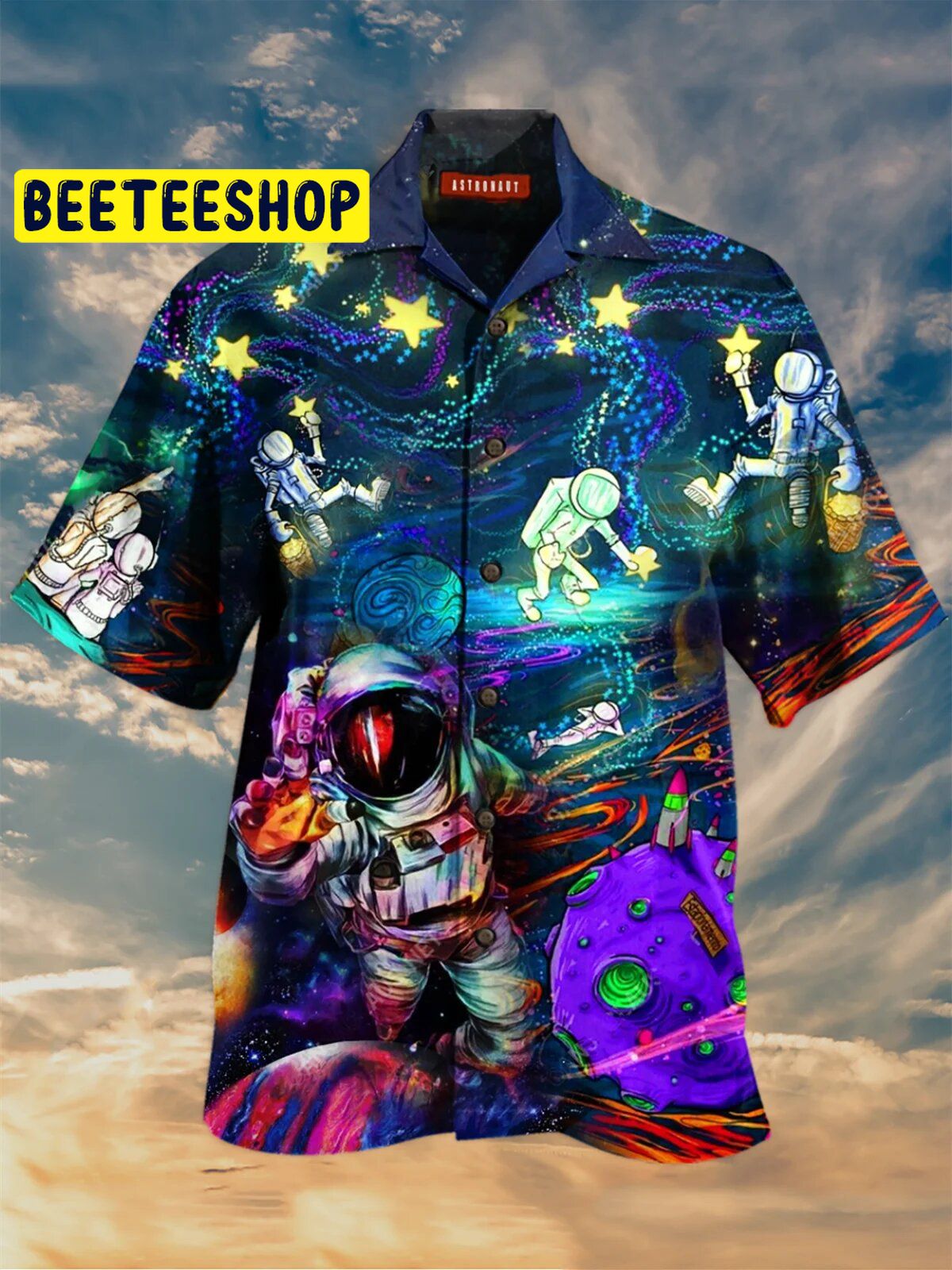 Design Astronaut 3d All Over Printed Trending Hawaiian Shirt-1