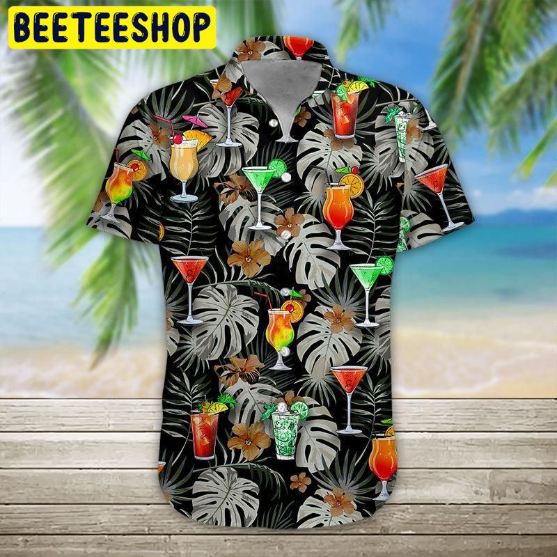 Design Cocktail 3d All Over Printed Trending Hawaiian Shirt-1