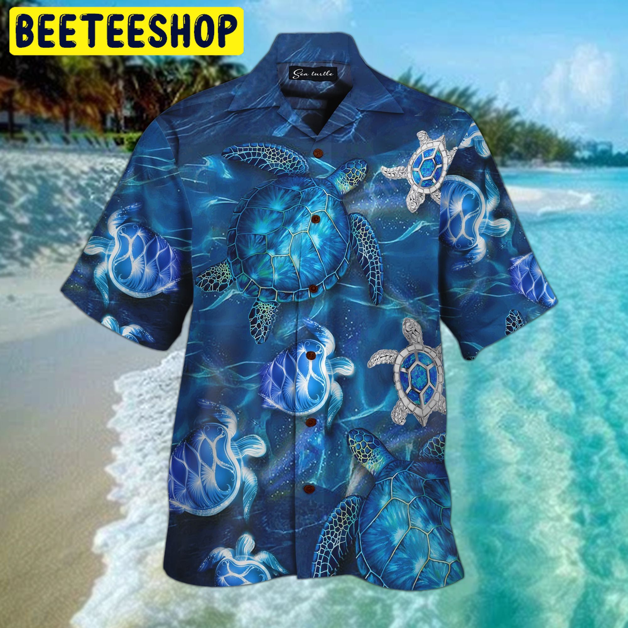 Design Sea Turtle 3d All Over Printed Trending Hawaiian Shirt-1