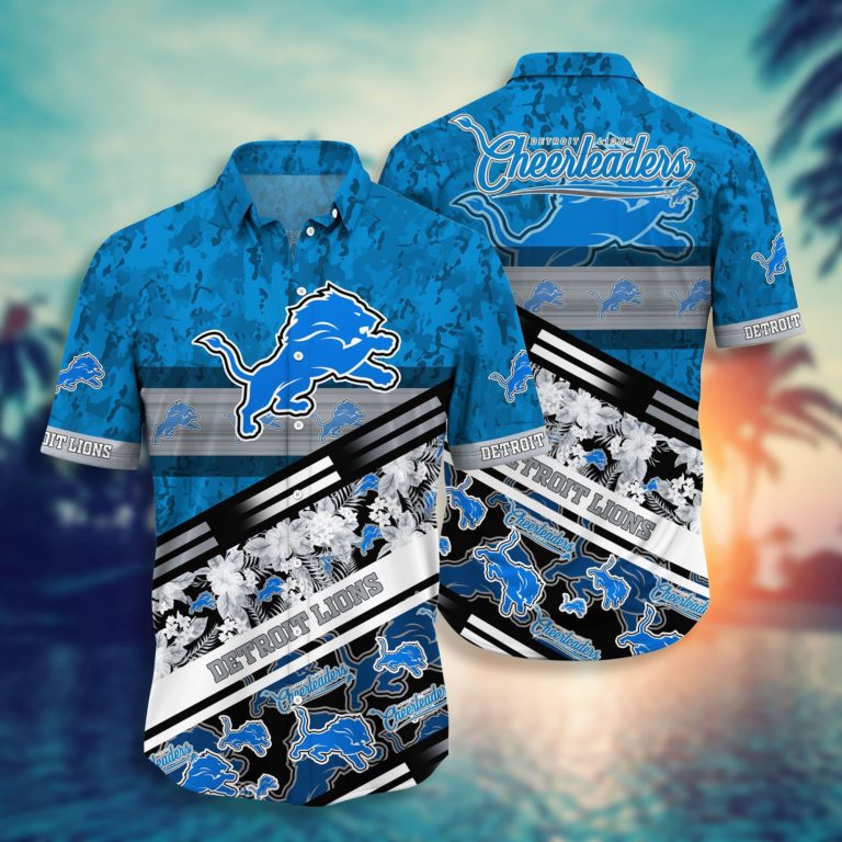 Detroit Lions Nfl Hawaiian Aloha Shirt For Fans-1