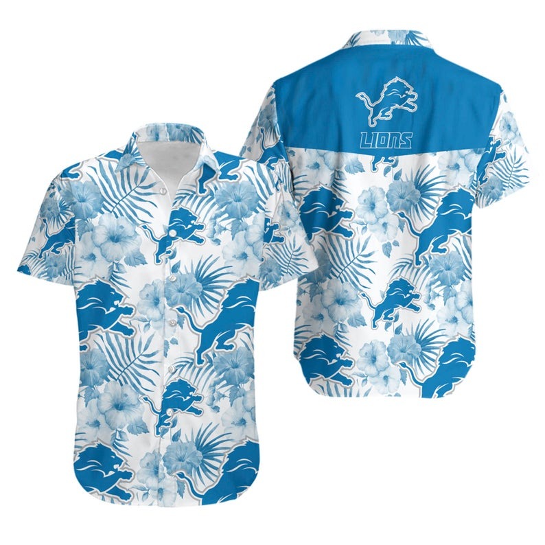 Detroit Lions Nfl Hawaiian Shirt For Fans-1