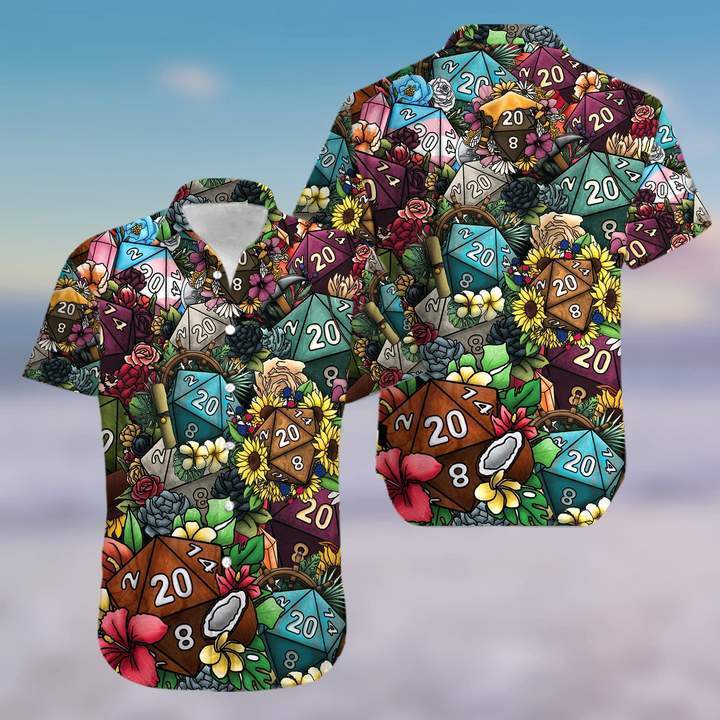 Dice Luck Is In Small Things Tropical Hawaiian Shirt