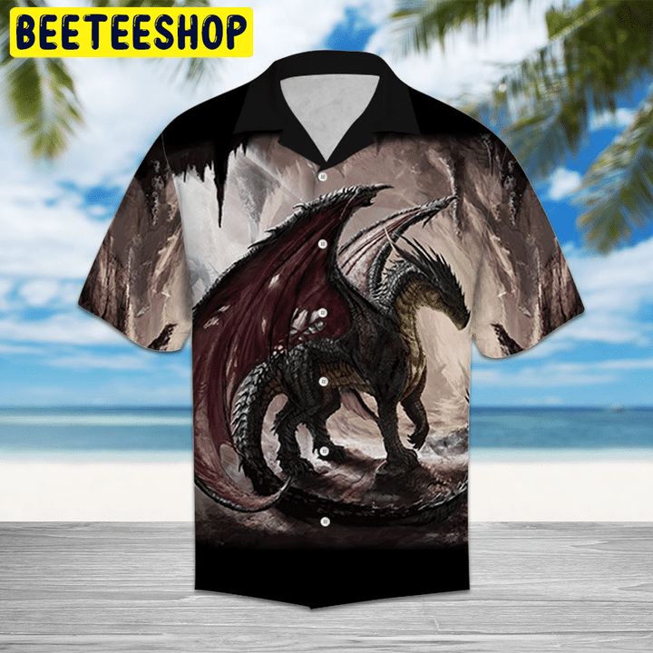 Digital Art Dragon Trending Hawaiian Shirt-1