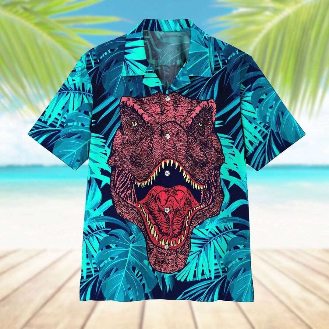 Dinosaur 3d All Over Printed Hawaiian Shirt