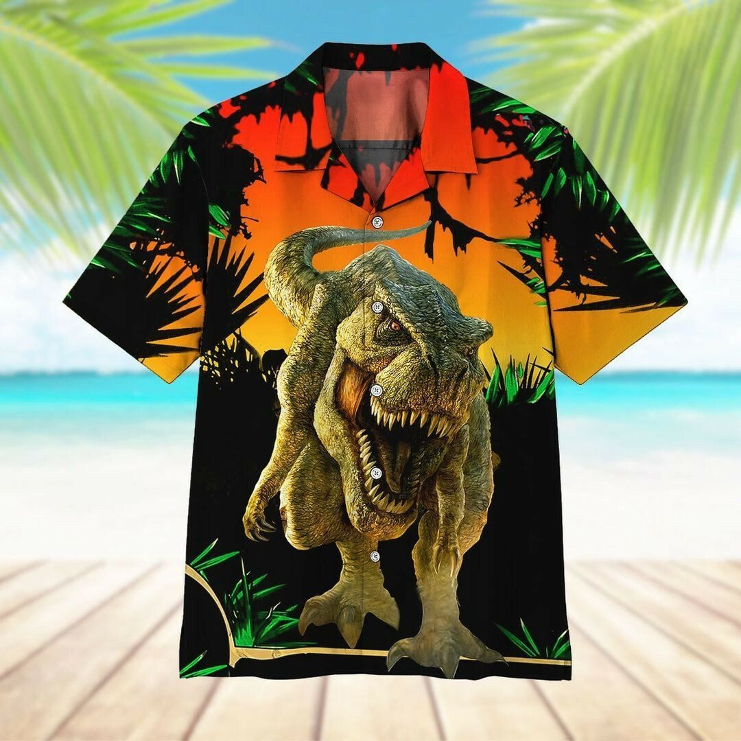 Dinosaur 3d All Over Printed Hawaiian Shirts