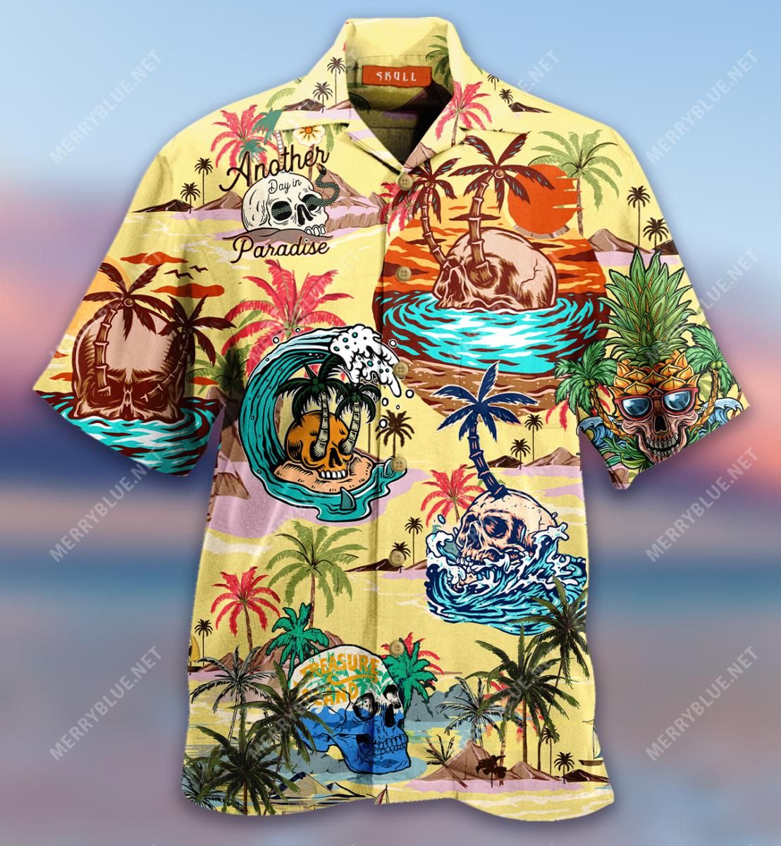 Discover Skull Islands Aloha Hawaiian Shirt Colorful Short Sleeve Summer Beach