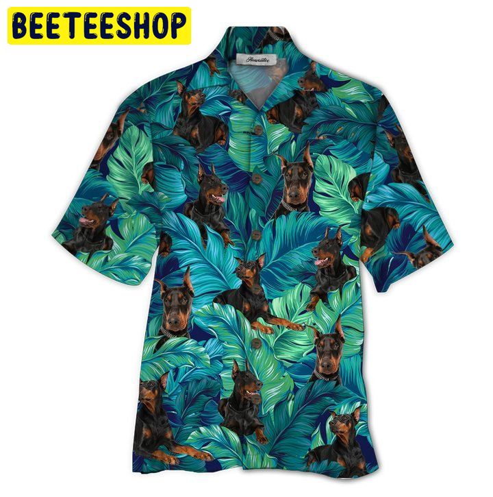 Doberman 3d All Over Printed Trending Hawaiian Shirt-1