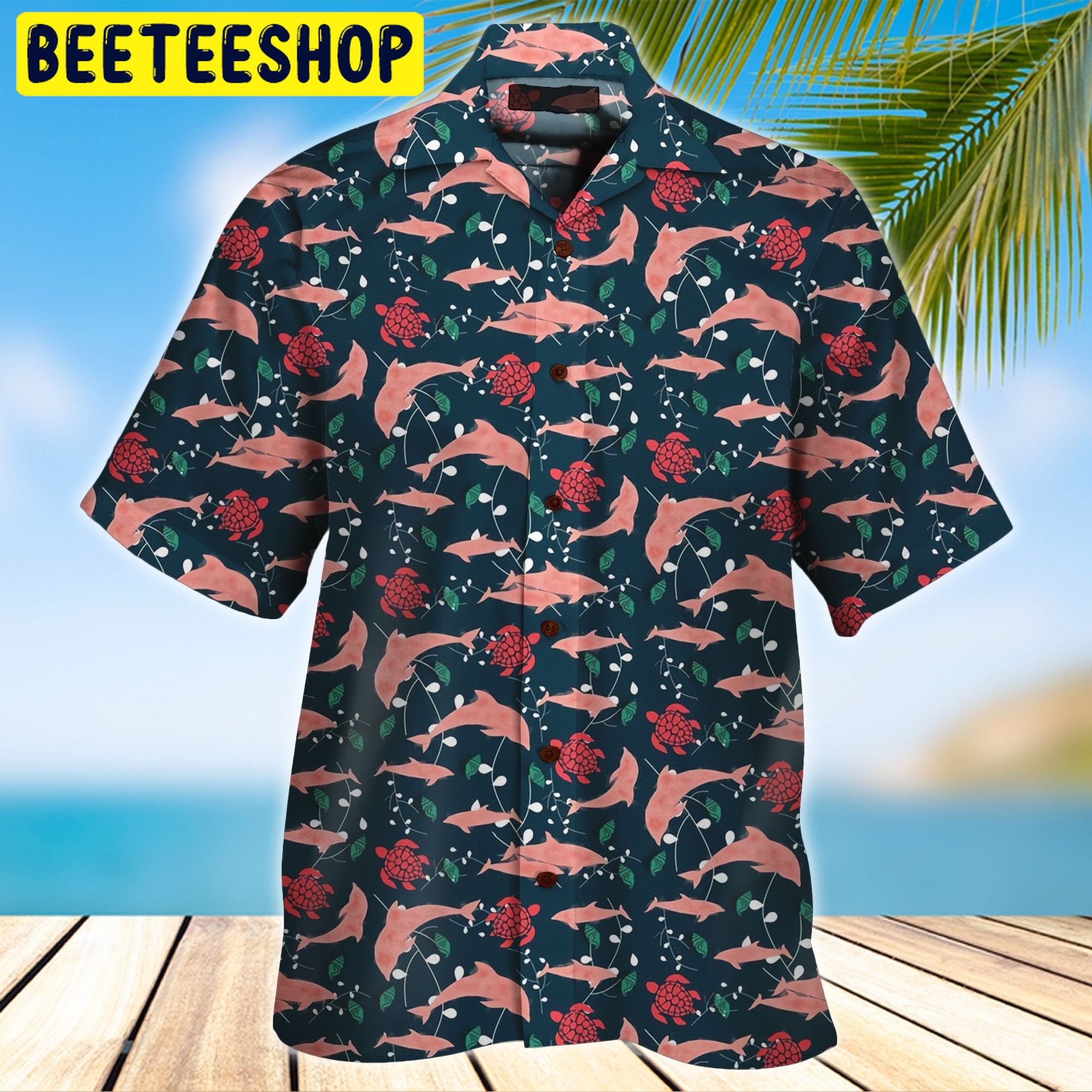 Dolphin Trending Hawaiian Shirt-1