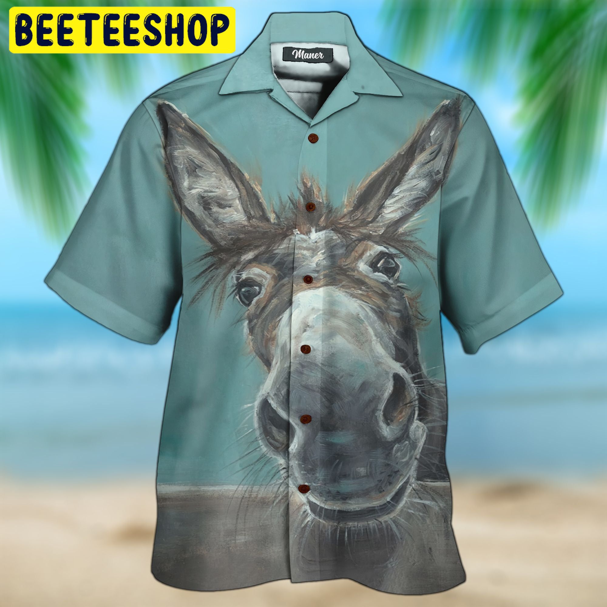 Donkey So Cute 3d All Over Printed Trending Hawaiian Shirt-1