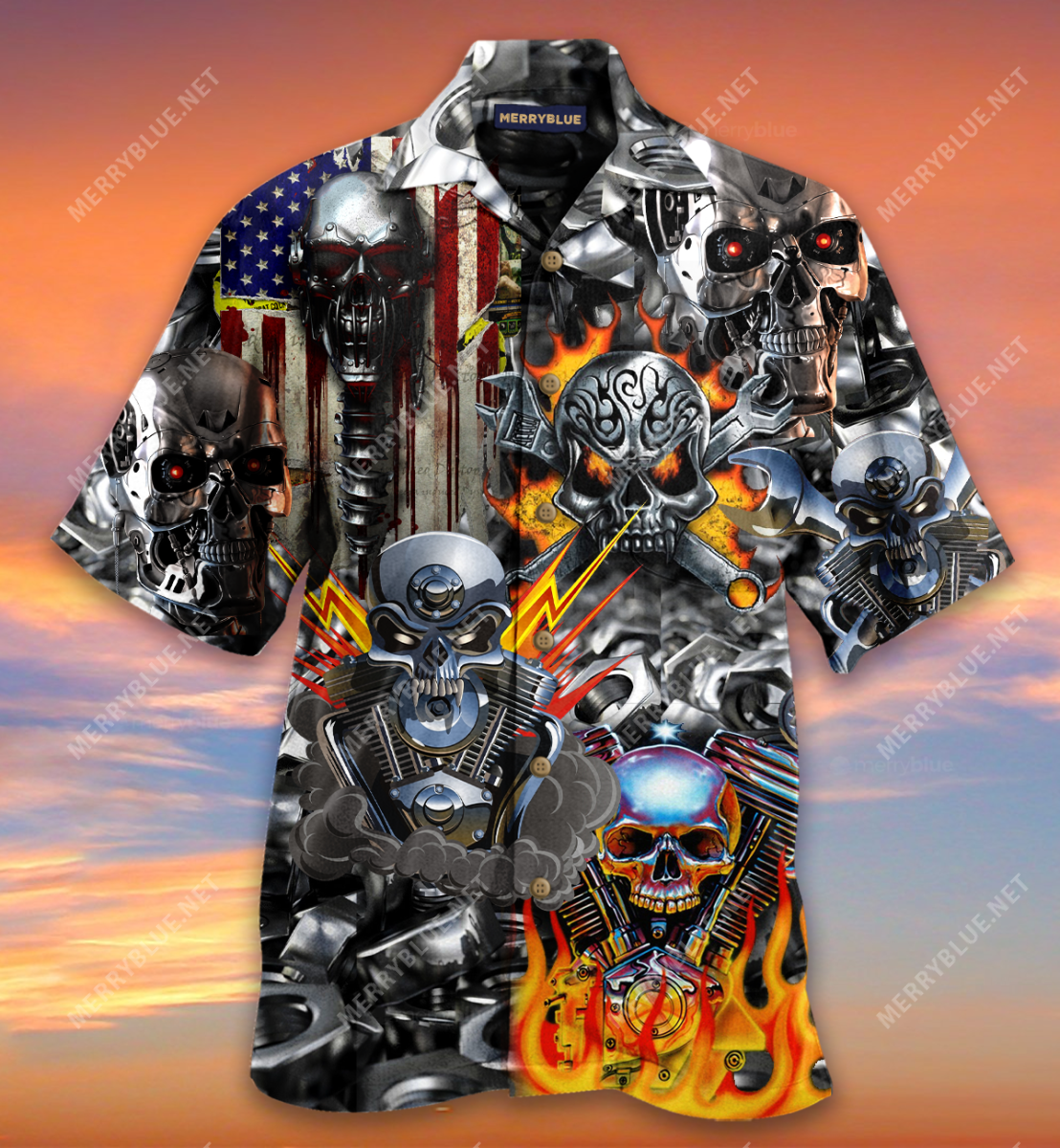 Dont Fix Me Skull Unisex Hawaiian Shirt