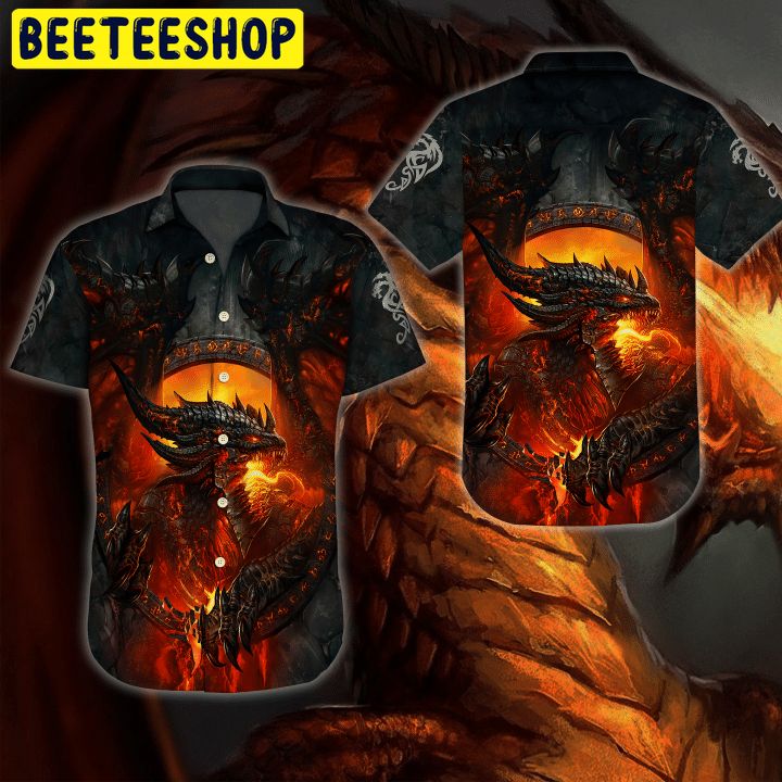 Dragon Art Design Trending Hawaiian Shirt-1