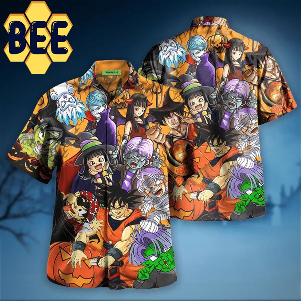 Dragon Ball Horror Style Halloween Hawaiian Shirt-1