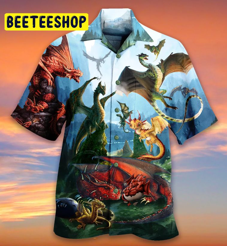 Dragon Love Life Art Trending Hawaiian Shirt-1