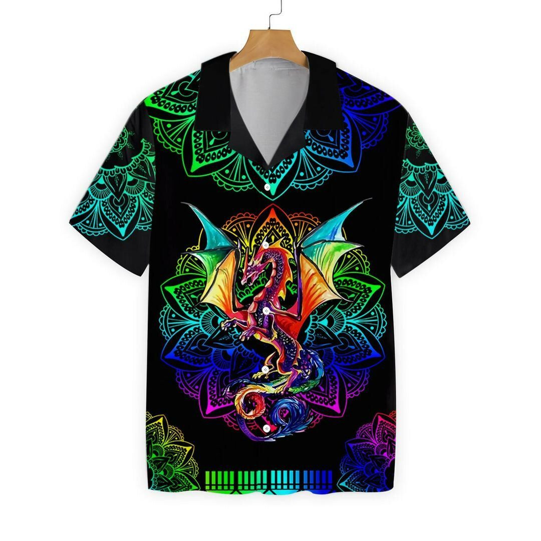 Dragon Mandala 3d All Over Printed Hawaiian Shirt