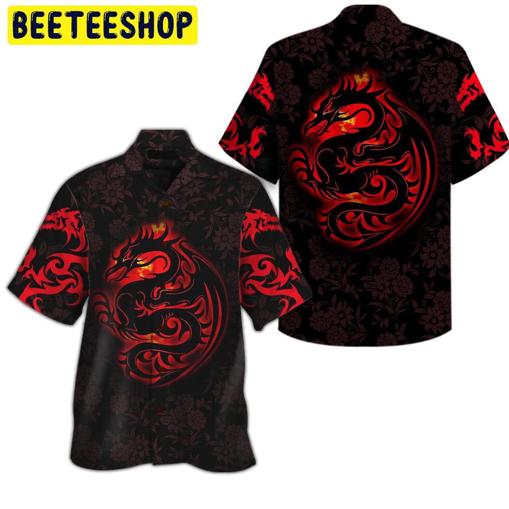 Dragon Tribal Tattoo Art Trending Hawaiian Shirt-1